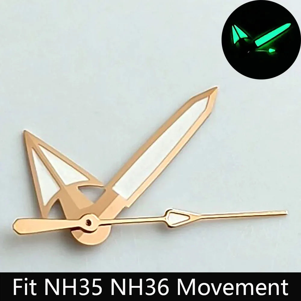 High Quality Watch Pointer Green/Blue-Green Glow Suitable for N H35/NH36 Sports Watch Pointer Watch Accessories