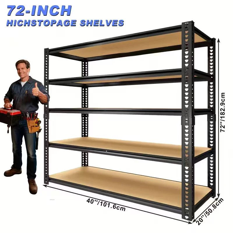 3050 lb Heavy-Duty Metal Garage Shelving, 40" Wide