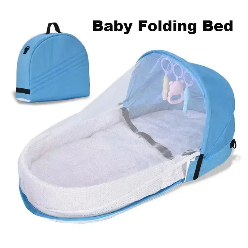 Portable Foldable Baby Bassinet, Travel Crib Bed for Newborns