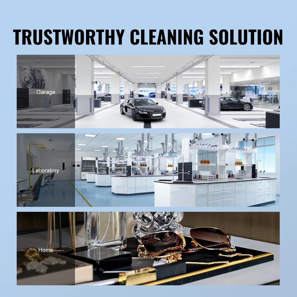 SucceBuy 2L 3L 6L 10L 22L 30L Ultrasonic Cleaner Stainless Steel Portable Heated Cleaning Washing Machine Ultrasound Appliance