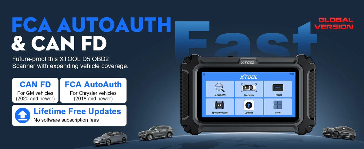 XTOOL D5 OBD2 Car Diagnostic Tool