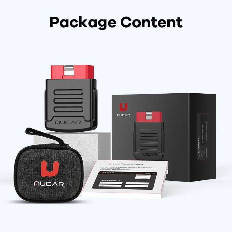 MUCAR BT200/BT200 Pro OBD2 Bluetooth Diagnostic Tool Full System Diagnose Oil SAS 15 Reset OBD 2 Scanner for All Car Code Reader