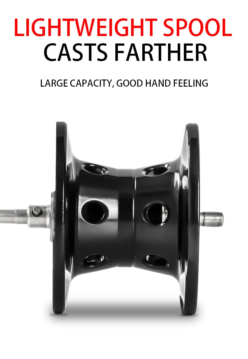 BILLINGS Baitcasting Reel 8KG Max Drag 6.3:1 Gear Ratio Magnetic Brake System Baitcaster Fishing Reel, Freshwater & Saltwater Casting Reel for Fishing