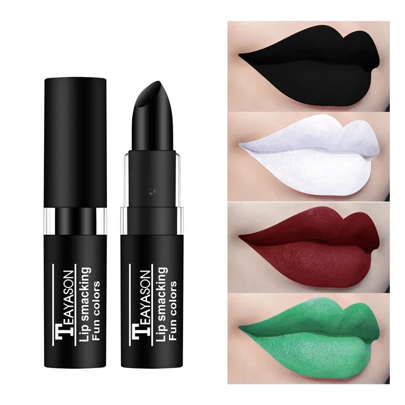 Clay Nude Lip Primer Concealer Velvet Matte White Black Halloween Retro Lipstick Waterproof Lasting Lip Stain Makeup for Women