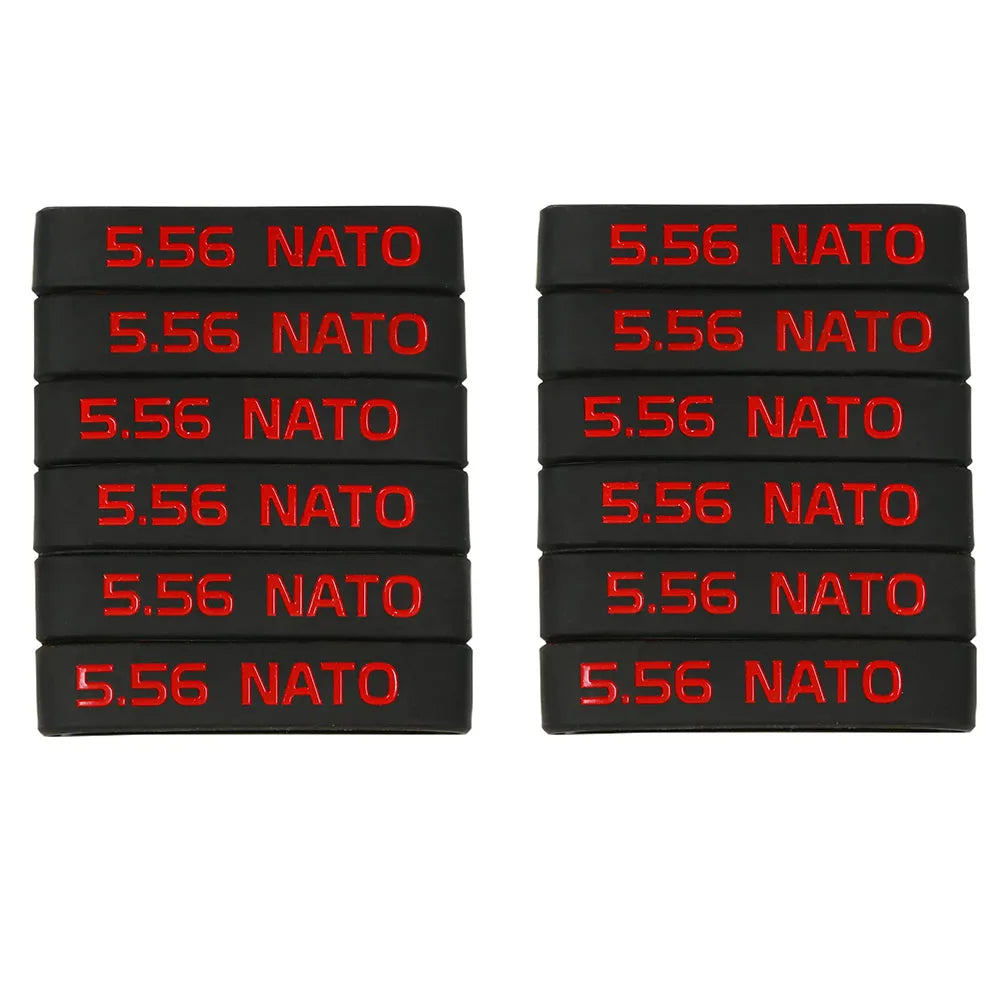 6/12 Pack Magazine Marking Band for 5.56 Nato 300 Blackout Magazine Marking Rubber Band Muti-Colors US Fast Shipping
