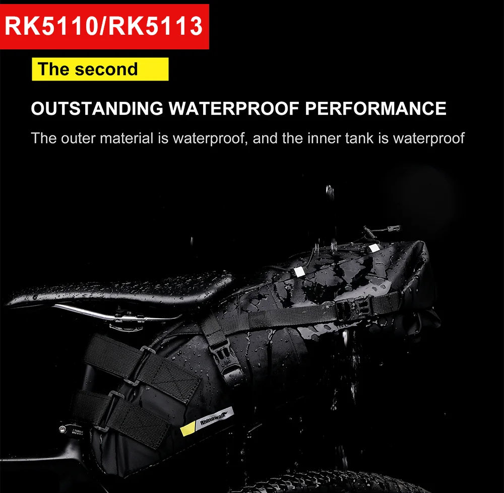 Bicycle Bag 5L-13L Full Waterproof Road Mountain Bike Cycling Rear Rack Bag Luggage Pannier Bike Saddle Accessories