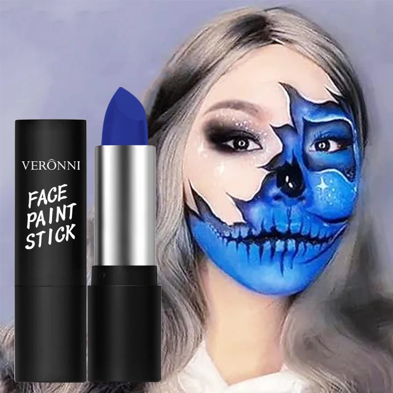 6 Colors Face Body Paint Stick Cream Eyeblack Tube Black Body Painting Blendable Sticks For Halloween Cosplay Joker Paint Makeup