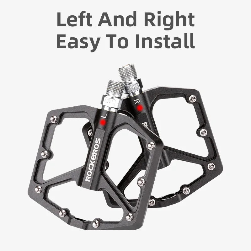 Bike Pedals Aluminum Alloy Anti-slip One-Piece Ultralight Sealed Bearing Cycling Pedals Waterproof Bicycle Accessories