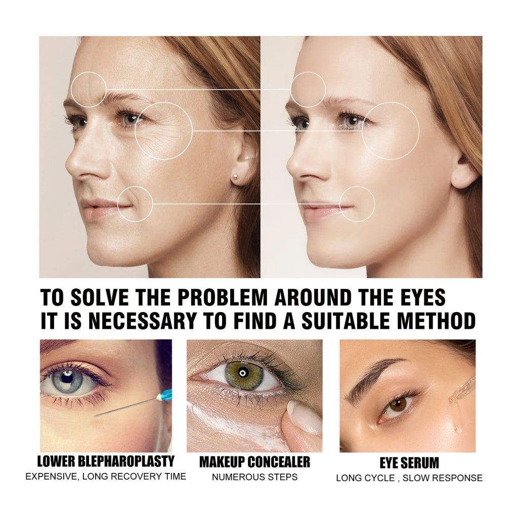 Instant Firming Collagen Eye Cream, Hydrating Lifting Under-Eye Cream for Puffiness