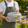 Heavy Duty Stainless Steel Garden Hose With Brass Nozzle, Kink Proof Flexible Metal Water Hose, 25/50/75/100FT