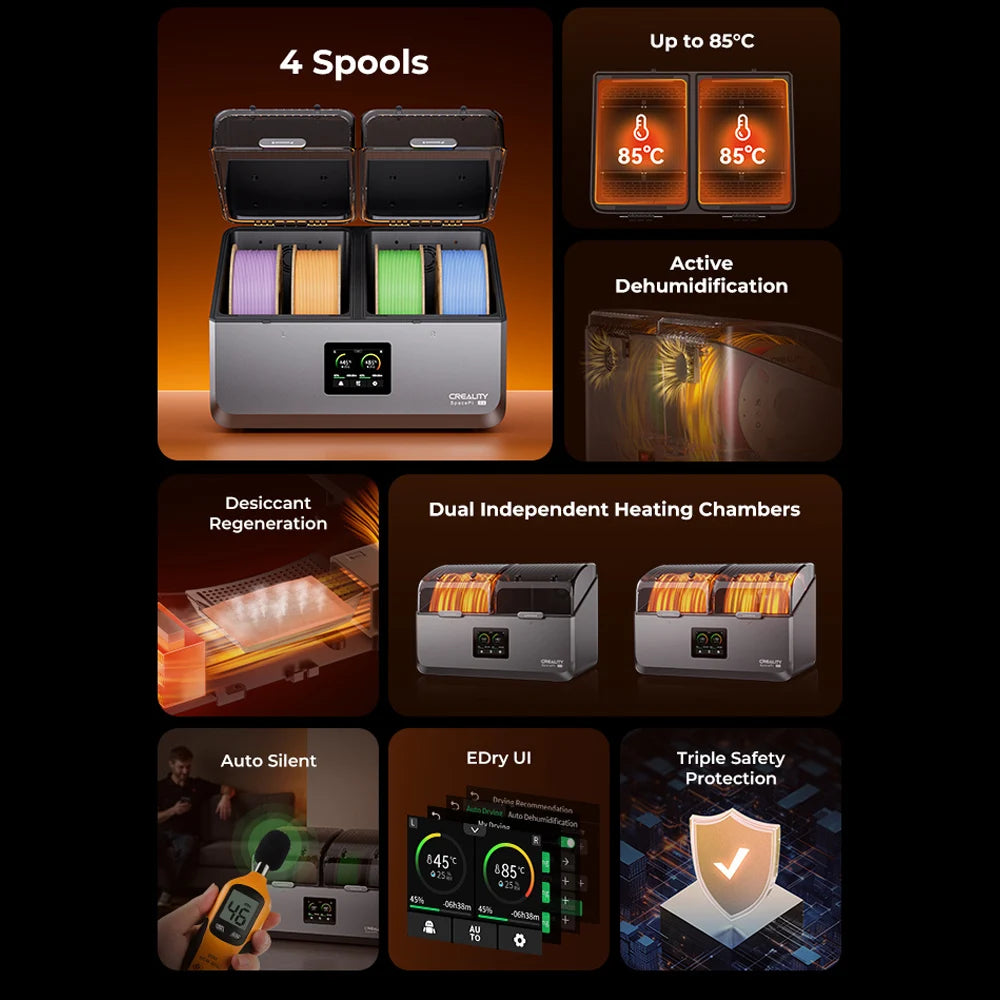 Creality Space Pi X4 Dual Filament Dryer
