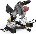 10" Compound Miter Saw Single Bevel 15-Amp, 5000 RPM 0°-45° Left Miter 36-Tooth Cutting Tool Multi-Material Cut Home Improvement