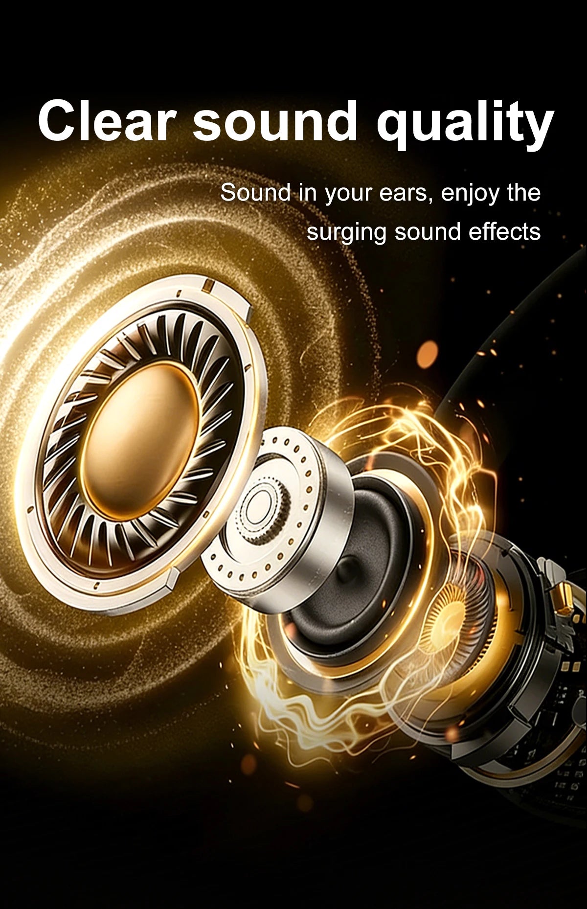 Small Wireless Bluetooth Headphones, Side Sleeping Not Pressing Ear And Sports Invisible In Ear Noise Cancelling Earphones, Low Latency