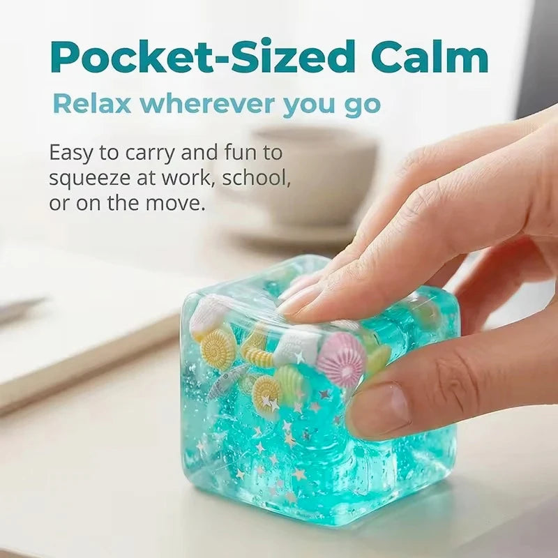 Ocean Shell Cube Stress Ball