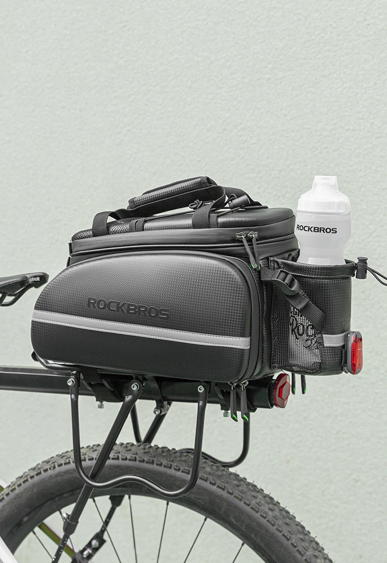 ROCKBROS Bicycle Carrier Bag MTB Bike Bag Trunk Pannier Cycling Large Capacity Travel Bag Package Bags Bicycle Rear Carrier Bags