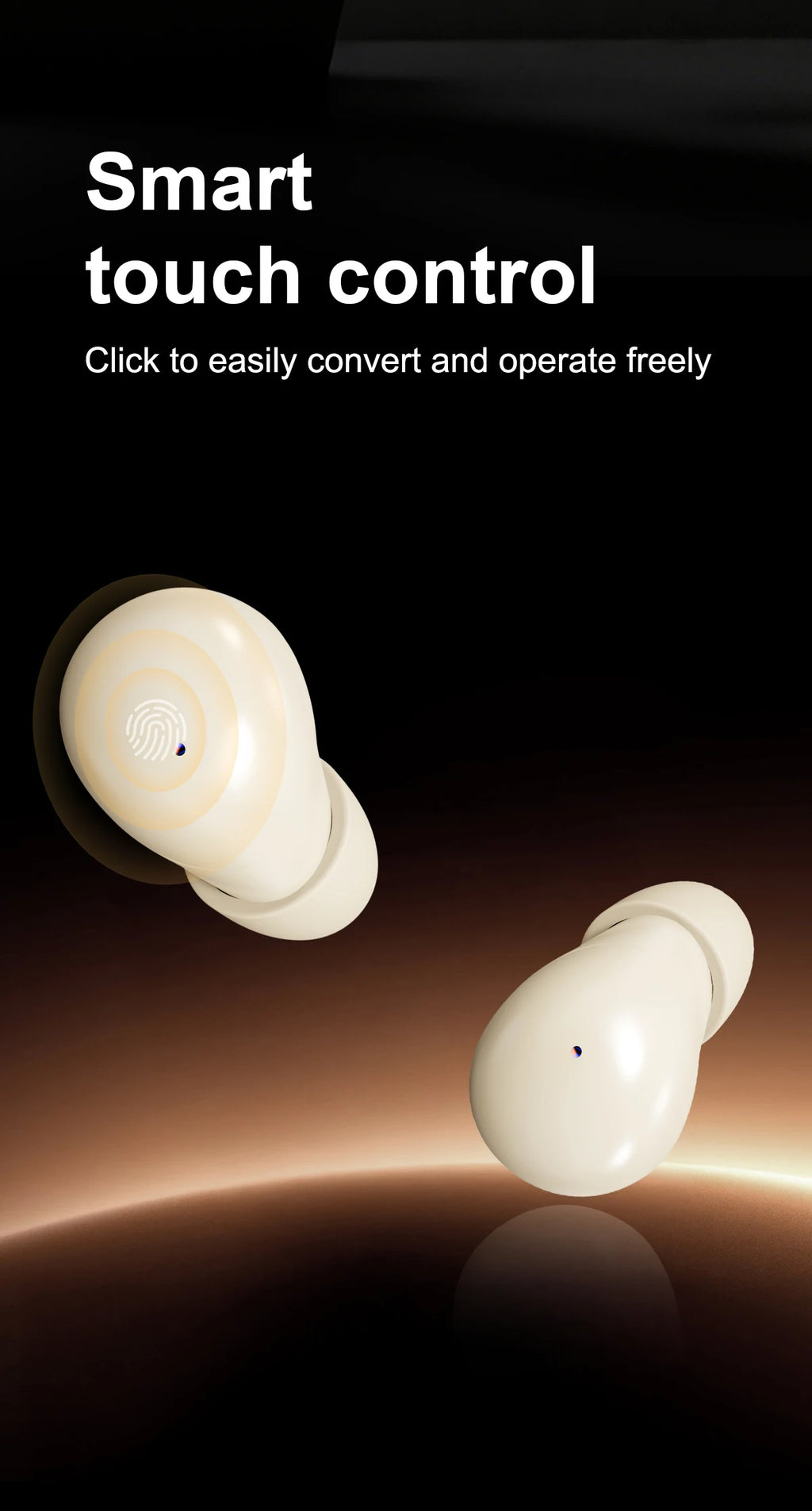 Small Wireless Bluetooth Headphones, Side Sleeping Not Pressing Ear And Sports Invisible In Ear Noise Cancelling Earphones, Low Latency