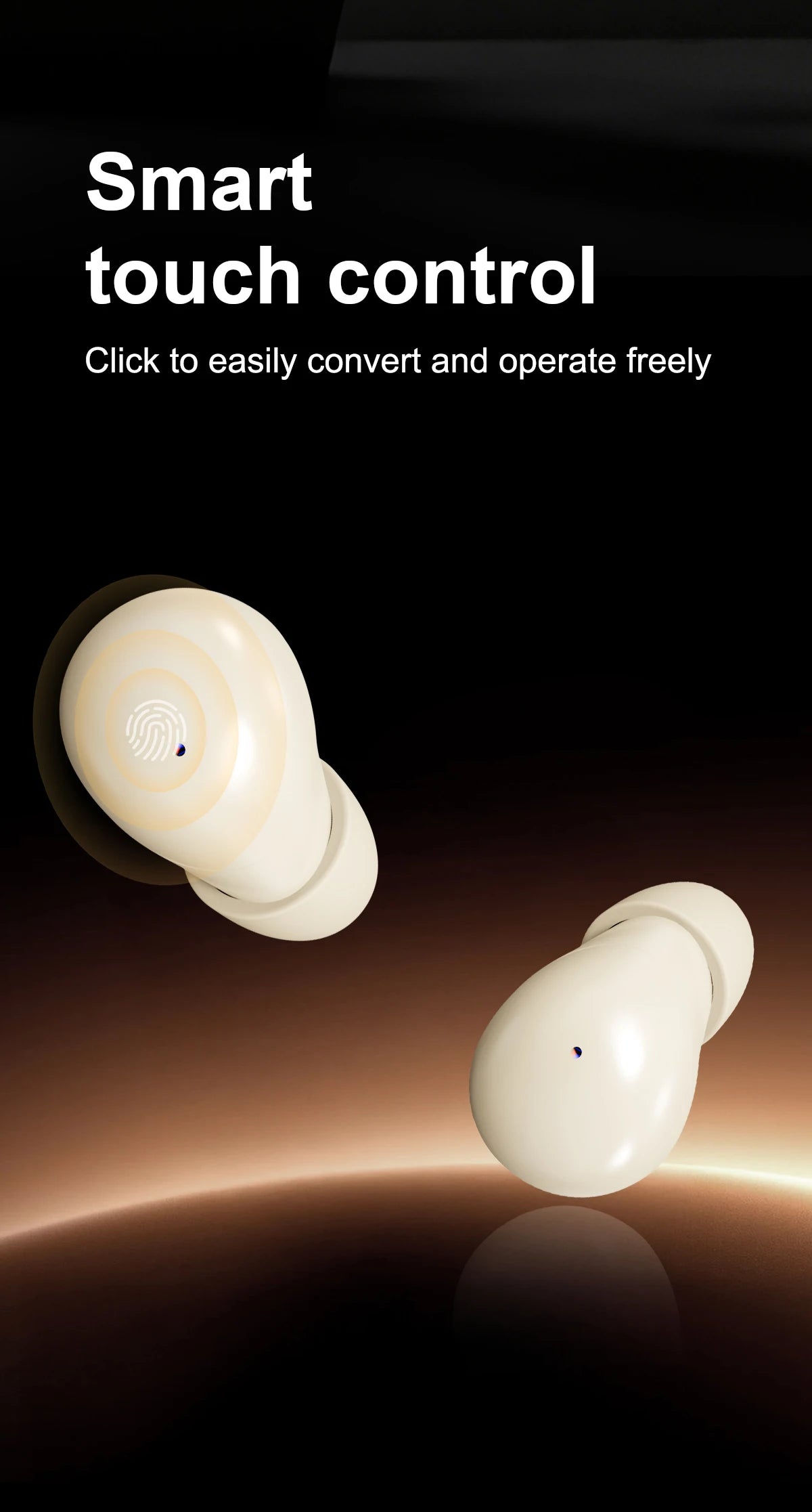 Small Wireless Bluetooth Headphones, Side Sleeping Not Pressing Ear And Sports Invisible In Ear Noise Cancelling Earphones, Low Latency