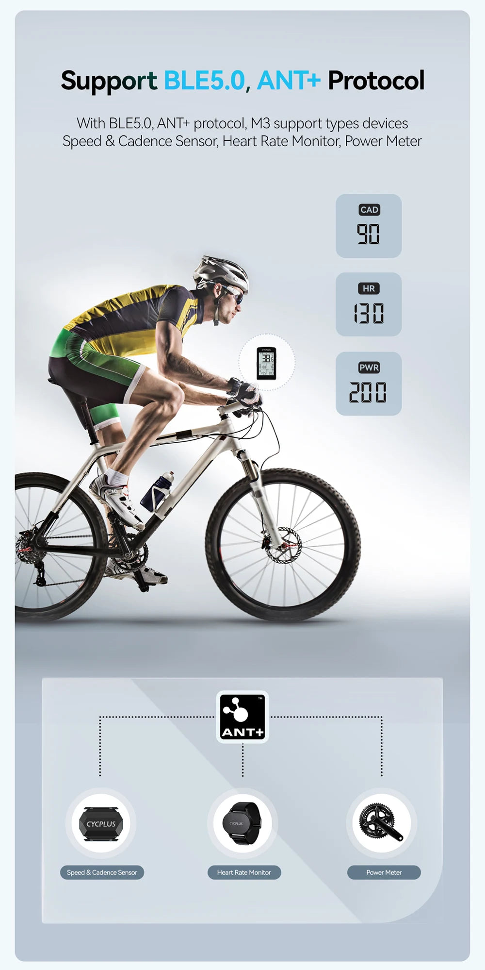 CYCPLUS M3 GPS Bike Computer