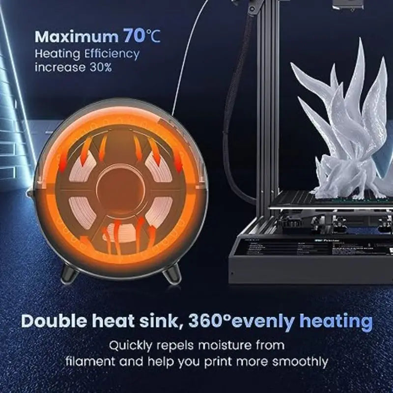 3D Filament Dryer S2 FilaDryer Dry Box S2 Drying Filaments Storage Box Keeping Filament Dry Holder Free 3D Printer Mate