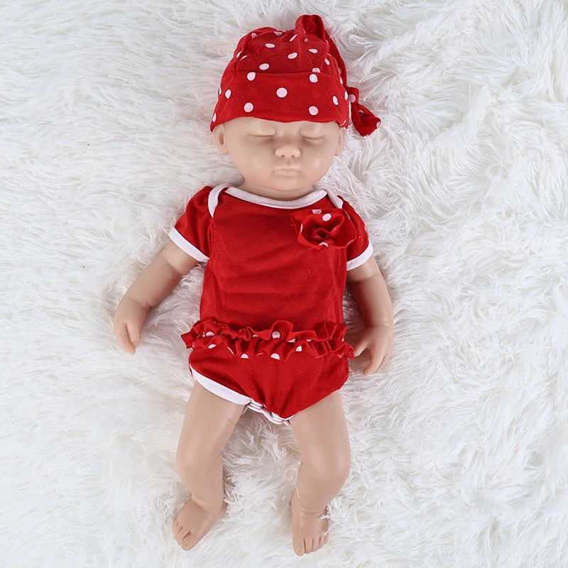 Unpainted Full Body Silicone Reborn Baby Dolls Lifelike Newborn Doll Baby DIY Blank Kit for Children Christmas Toys