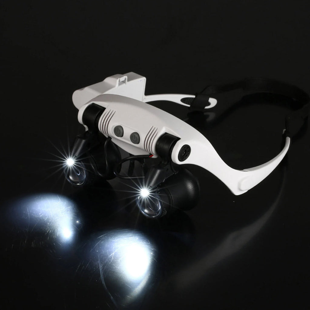 LED Jeweler's Loupe Magnifier, 10X to 25X
