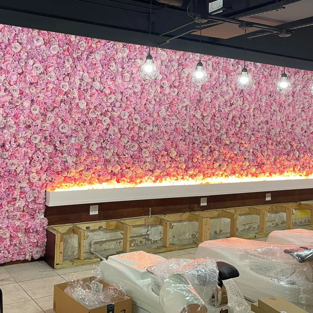 Wedding Decorative Flower Wall Artificial Silk Flowers Home Decoration Accessories Party Backdrop Photography Props Customized