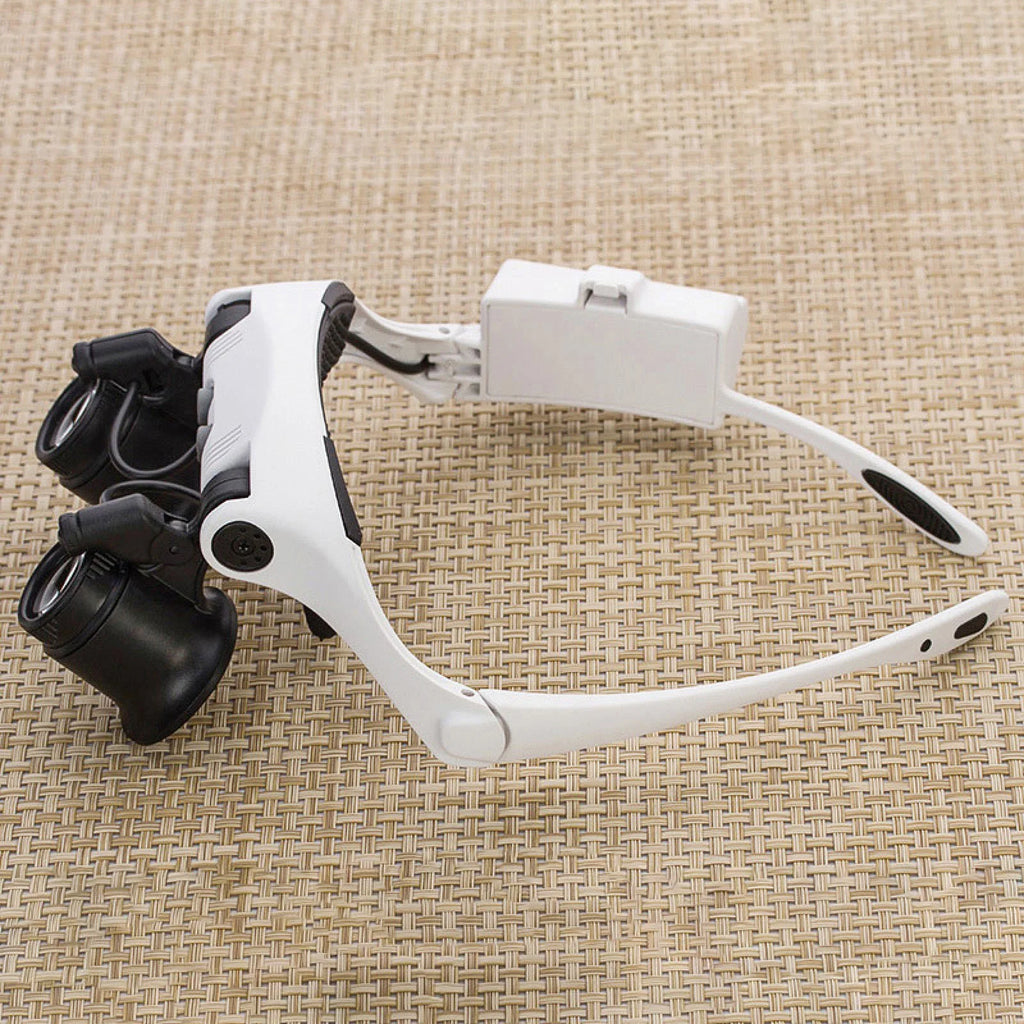 LED Jeweler's Loupe Magnifier, 10X to 25X