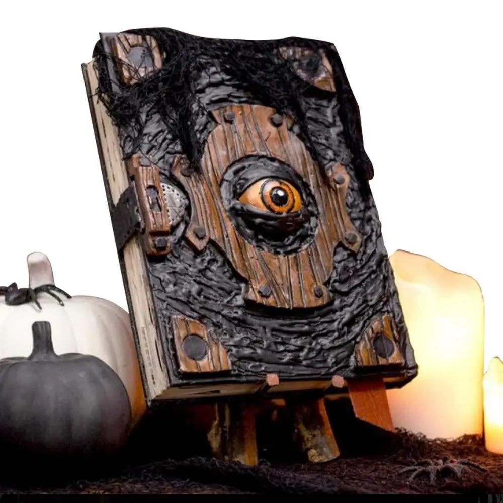 Halloween Witch Spell Book Prop, Gothic Decor Ornament