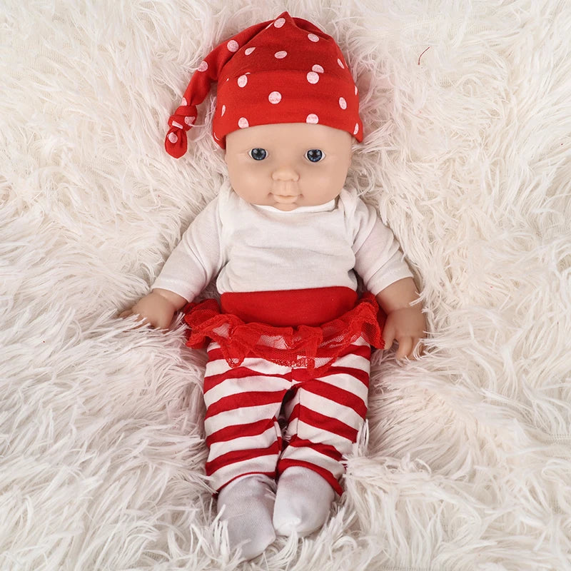 Unpainted Full Body Silicone Reborn Baby Dolls Lifelike Newborn Doll Baby DIY Blank Kit for Children Christmas Toys