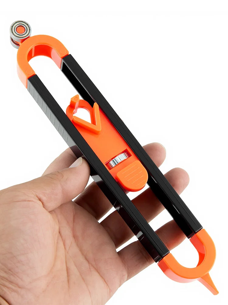 Adjustable Locking Profile Scribing Ruler Precision Contour Gauge Irregular Shape Copier Measuring Tool for Woodworking Flooring Cabinetry Tile Pipe