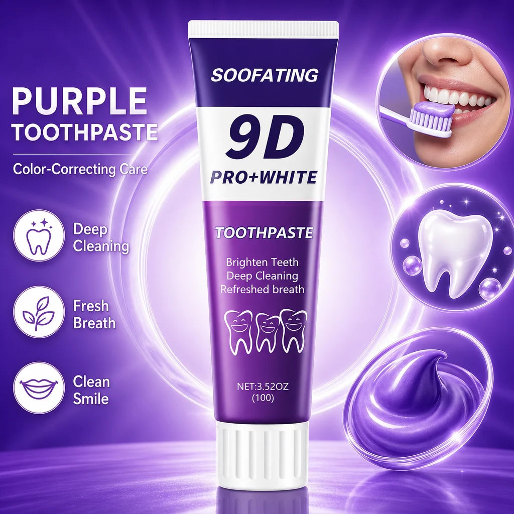 PRO+WHITE Whitening Toothpaste 8D 9D Deep Cleaning Breath Freshener Oral Care 2 X 100g