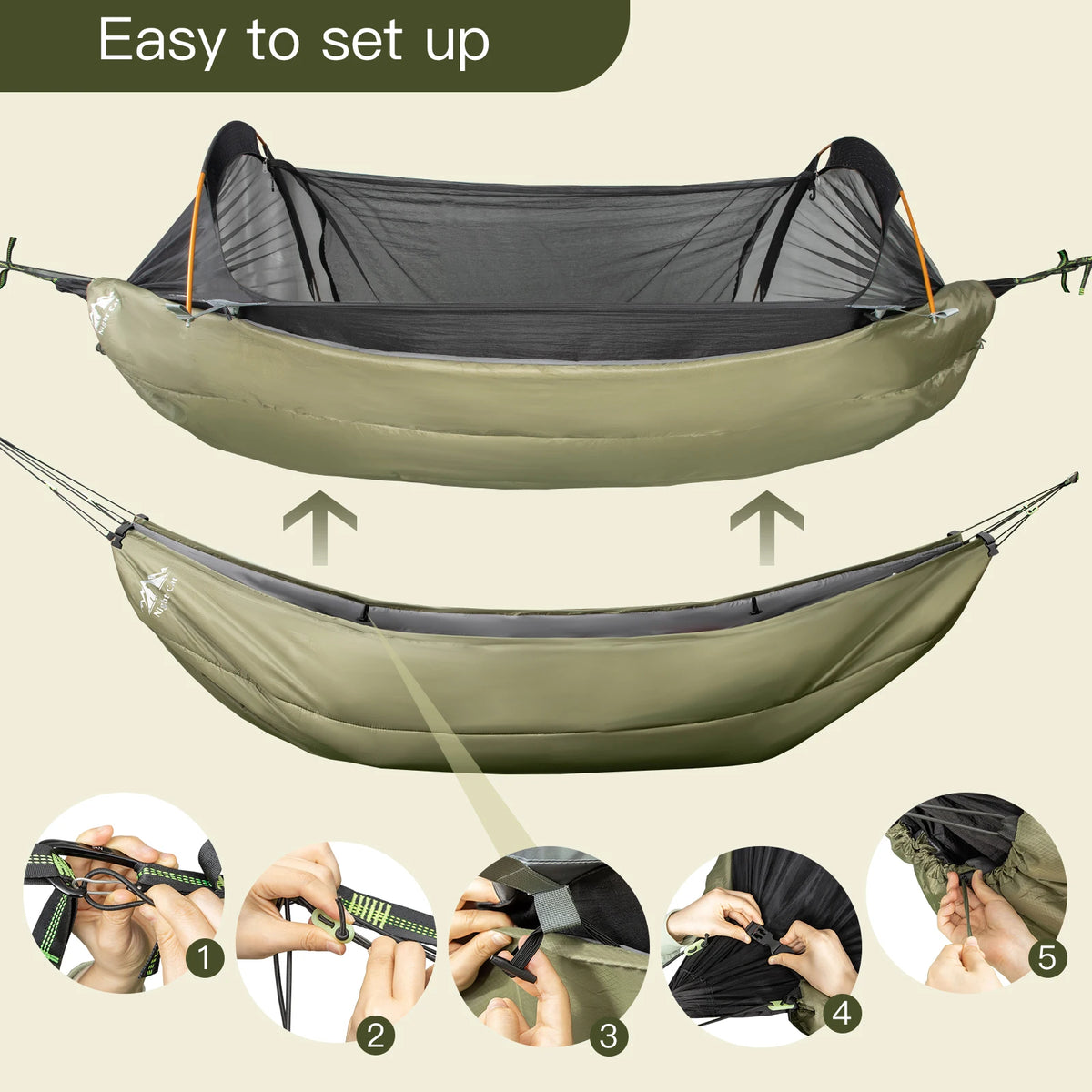Hammock Underquilt, Insulated 4-Season Under Blanket