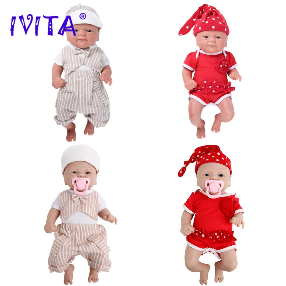 Full Silicone Reborn Baby Doll Kit, Realistic Lifelike Newborn Doll