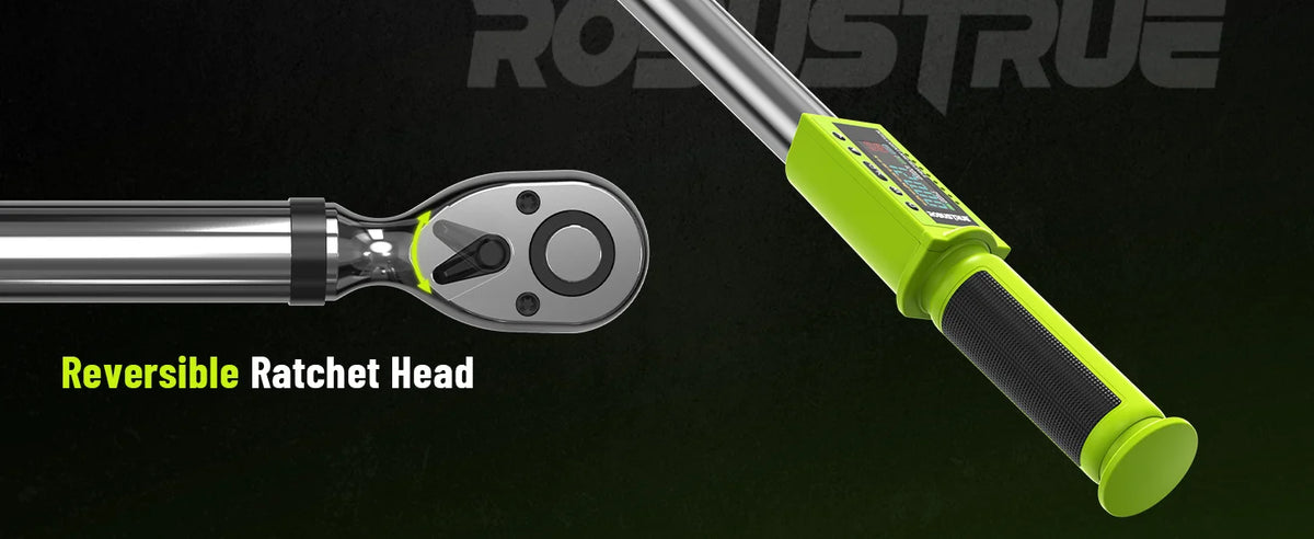 Robustrue TH340 1/2" Digital Torque Wrench Kit 300Nm ±2% 500 Data Memory & 10 Preset
