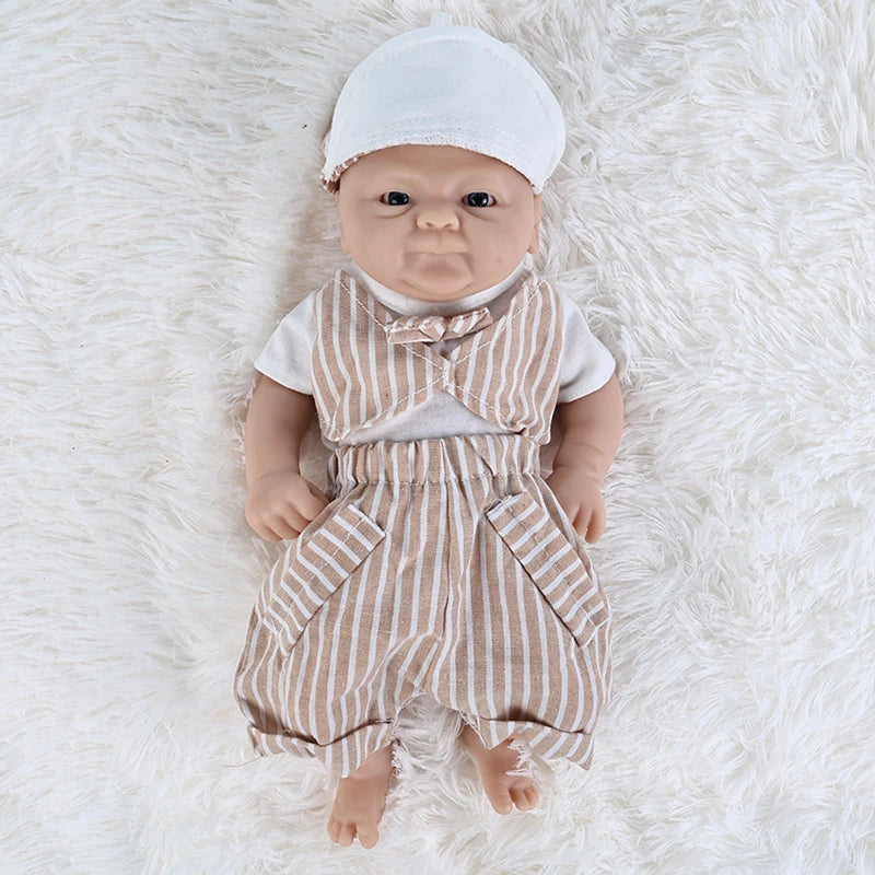 Unpainted Full Body Silicone Reborn Baby Dolls Lifelike Newborn Doll Baby DIY Blank Kit for Children Christmas Toys