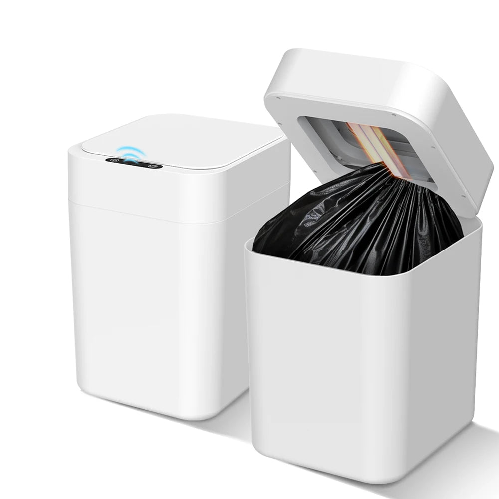 20L/30L Automatic Self Changing Trash Can Self Sealing Self Bagging Motion Sensor Touchless Smart Garbage Can with Lid for Kitchen Bathroom Bedroom