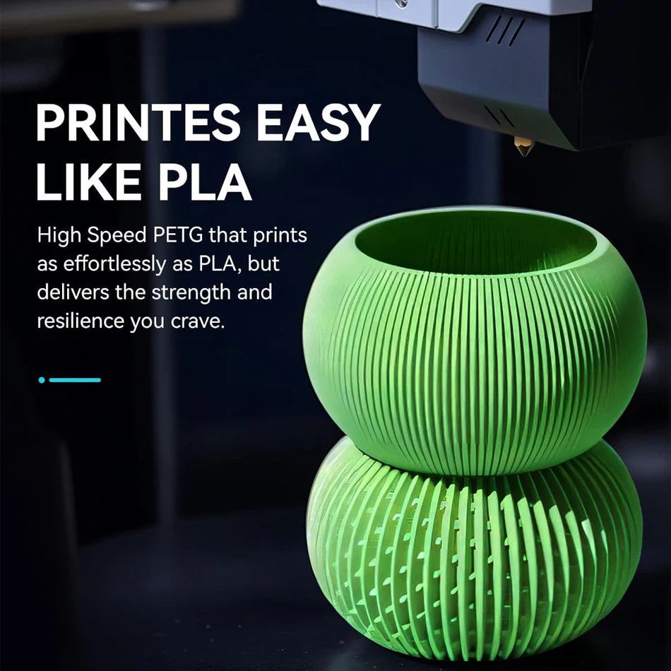 JAYO 4 Rolls High Speed Matte PETG 3D Printer Filament High Flow Speedy 50-600mm/s Matte Effect PETG 3D Printing Mateials for 3D Printer & Pen
