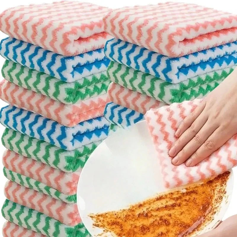 30-Pack Super Soft Absorbent Dish Towels, Reusable Kitchen Cleaning Cloths