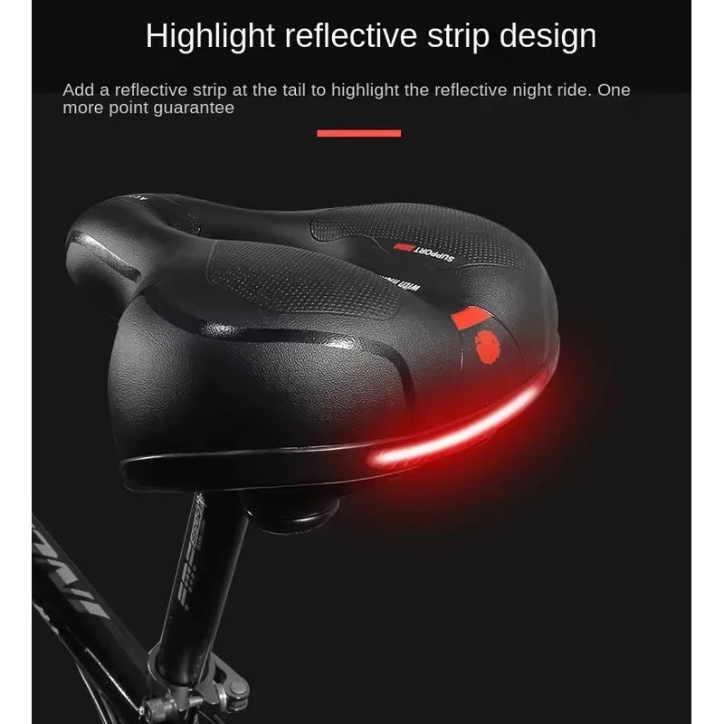Breathable Hollow Bike Saddle with Shock Absorption