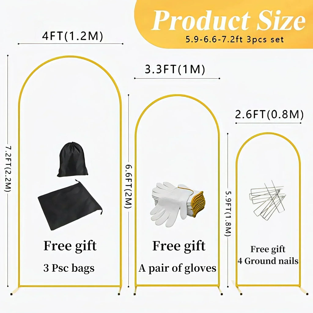 5 Styles Chira Backdrop Stand Large Size Gold Metal Balloon Arch Set Photography Background Wedding Party Decor Flower Support