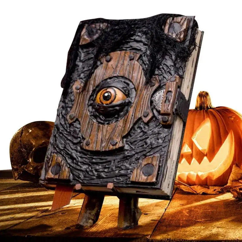 Halloween Witch Spell Book Prop, Gothic Decor Ornament