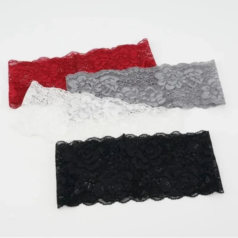 Wide Lace Elastic Headband