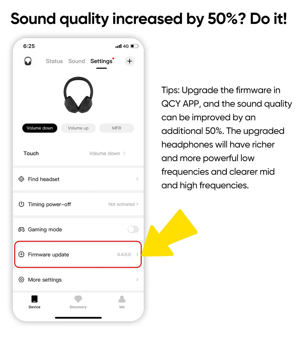 QCY H3 ANC Over-Ear Wireless Headphones