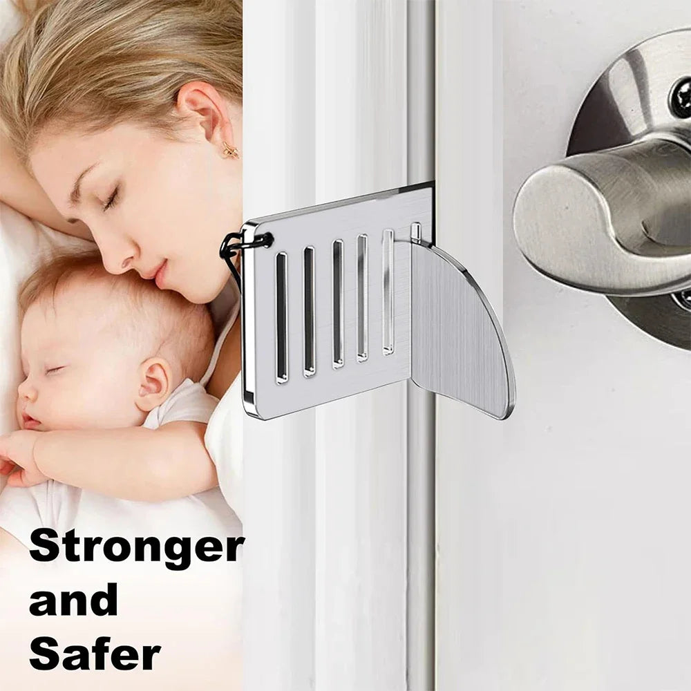 Portable Travel Door Lock, Extra Security Lock for Hotel, Apartment and Dorm Rooms