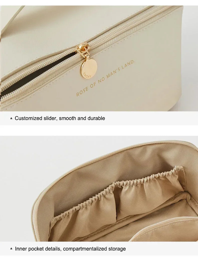 Large Makeup Organizer Bag, Travel Cosmetic and Toiletry Case for Women