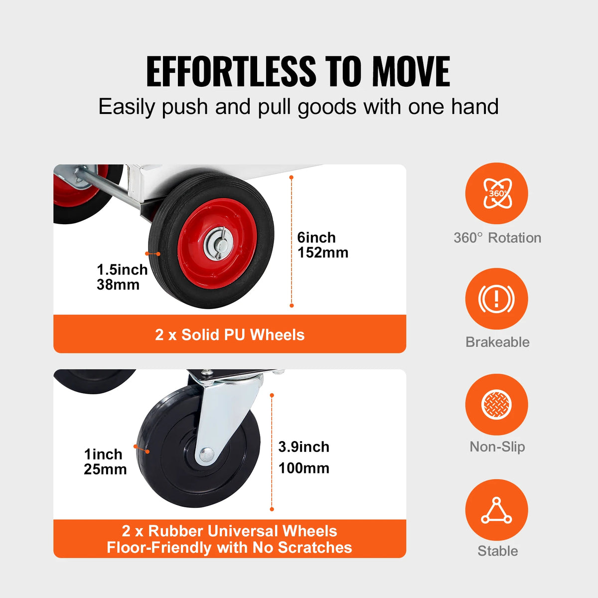 SucceBuy 400 lb Folding Hand Truck Dolly