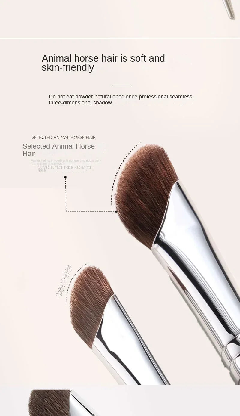 Angled Nose Contour Makeup Brush, Soft Precision Contour and Shadow Brush