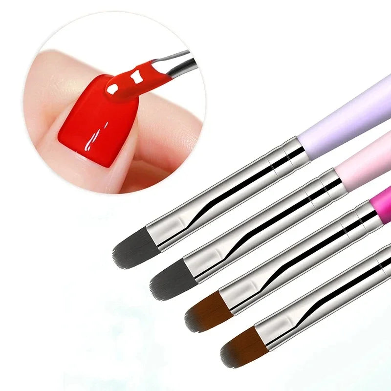 Nail Art Brush Pen Set 1-9 Pieces, Gel Builder and Detail Painting Brushes