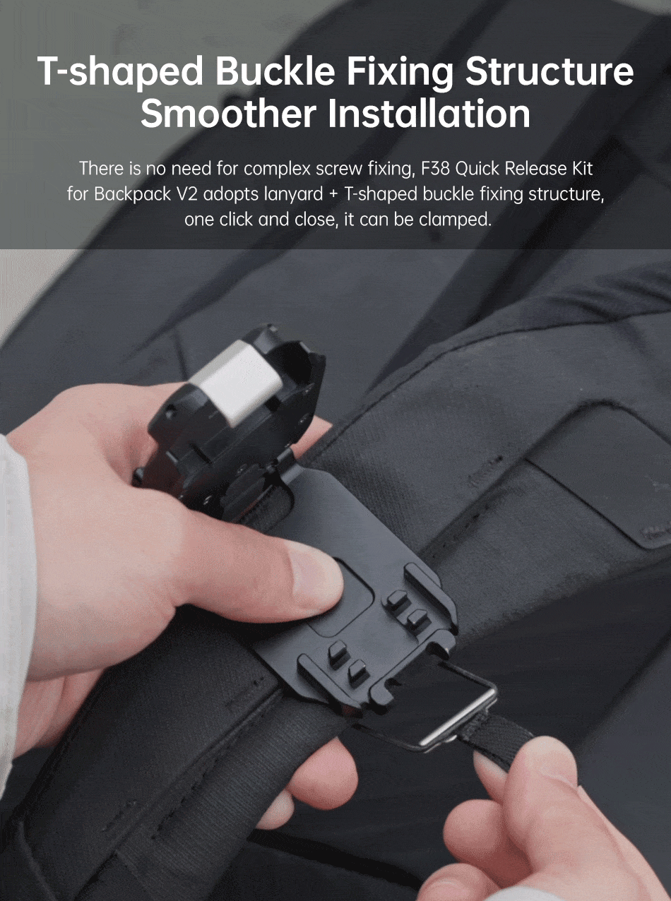 Ulanzi Falcam F38 Quick Release Shoulder Strap /Backpack Base /Kit V2 Compatible With F38 PD Fotopro PGY Quick Release Plate