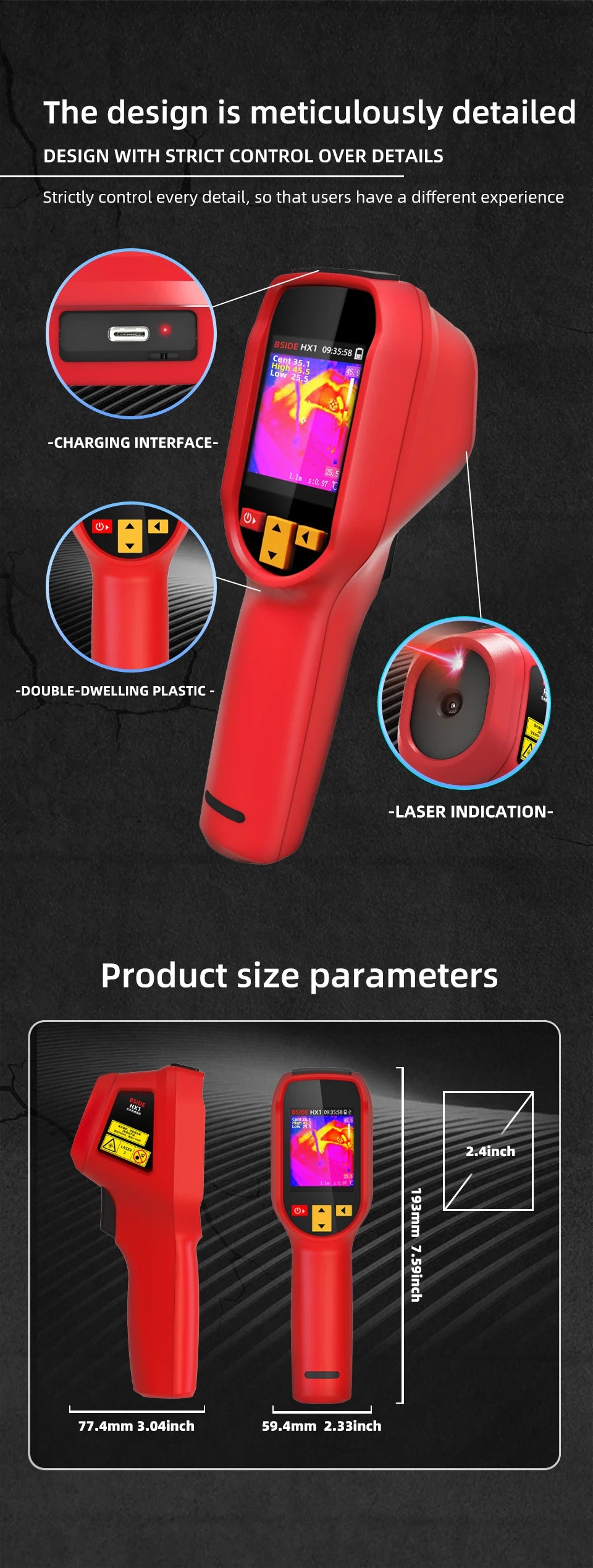 BSIDE Handheld Thermal Imaging Camera 240x240